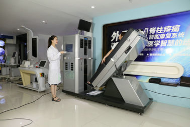 Silver Non Surgical Spinal Decompression Machine With Touch Screen Computer
